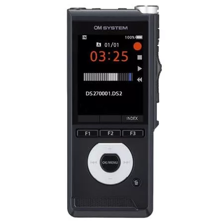 Diktafon, digitális, 2GB memória, OM SYSTEM DS-2700, fekete (DFODS2700)