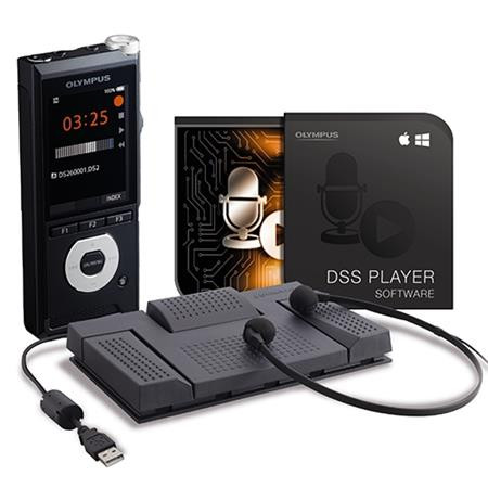 Diktafon és átjátszó készlet, DS-2600+AS-2400, OLYMPUS Starter kit (DFODSSK)