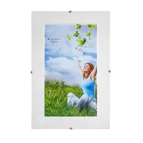 Képkeret, klipes, üveggel, 10x15 cm (DKCL01)