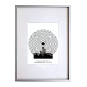   Képkeret, 21x29,7 cm, aluminium keret, Fotoplus, ezüst (DKFA001)