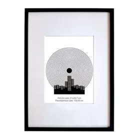   Képkeret, 21x29,7 cm, aluminium keret, Fotoplus, fekete (DKFA002)