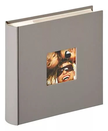 Fotóalbum, 200 fotó, 10x15 cm, Walther Fun, szürke (DKFOA05)