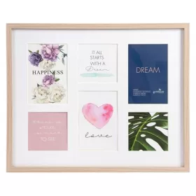   Képkeret, galéria, fa, 3 db 10x10, 3 db 10x15, Goldbuch Verona, natúr (DKGV001)