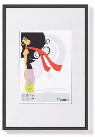 Képkeret, műanyag, 13x18 cm, New Lifestyle, fekete (DKL011)
