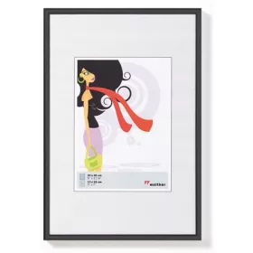   Képkeret, műanyag, 21x29,7 cm, New  Lifestyle fekete (DKL012)