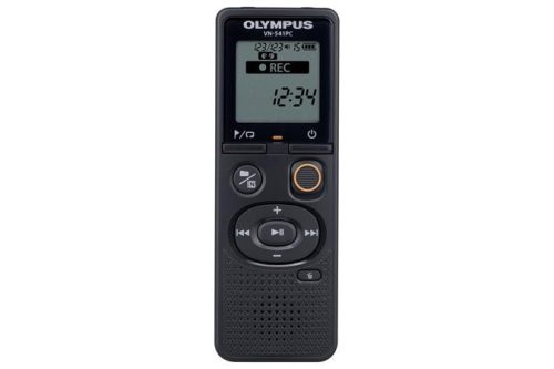 Diktafon, digitális, 4 GB memória, OLYMPUS VN-541PC, fekete (DKOVN541B)