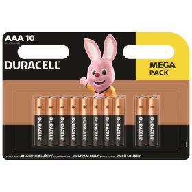 Elem, AAA mikro, 10 db, DURACELL Basic (DUELAAA10)