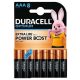 Elem, AAA mikro, 8 db, műanyagmentes, DURACELL Optimum (DUELAAA8OR)