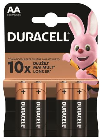 Elem, AA ceruza, 4 db, DURACELL Basic (DUELAADL4)