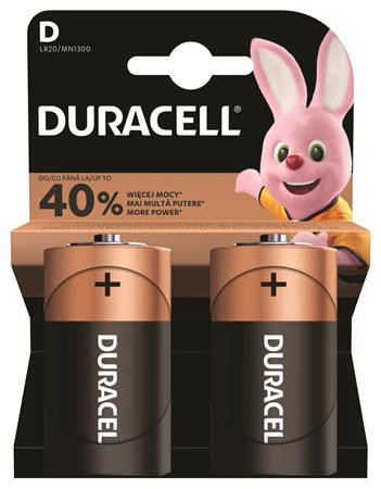 Elem, D góliát, 2 db, DURACELL Basic (DUELD2)