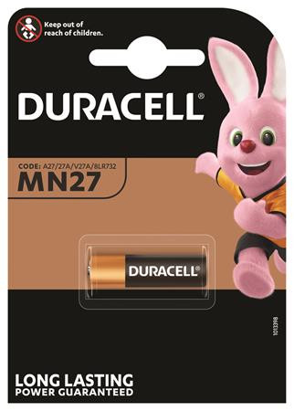 Speciális elem, MN27, 1 db, DURACELL (DUELMN27)