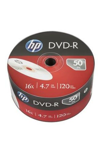 DVD-R lemez, 4,7 GB, 16x, 50 db, zsugor csomagolás, HP (DVDH-16Z50)