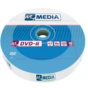   DVD-R lemez, 4,7 GB, 16x, 10 db, zsugor csomagolás, MYMEDIA (by VERBATIM) (DVDM-16Z10)