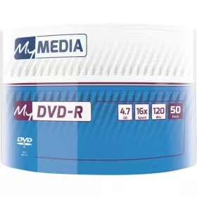   DVD-R lemez, 4,7 GB, 16x, 50 db, zsugor csomagolás, MYMEDIA (by VERBATIM) (DVDM-16Z50)