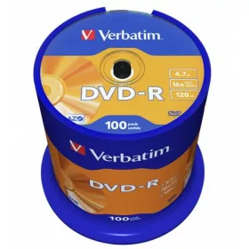   DVD-R lemez, AZO, 4,7GB, 16x, 100 db, hengeren, VERBATIM (DVDV-16B100)