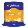 DVD-R lemez, AZO, 4,7GB, 16x, 100 db, hengeren, VERBATIM (DVDV-16B100)