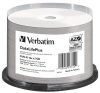 DVD-R lemez, nyomtatható, matt, no-ID, 4,7GB, 16x, 50 db, hengeren, VERBATIM (DVDV-16B50PP)