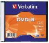 DVD-R lemez, AZO, 4,7GB, 16x, 1 db, vékony tok, VERBATIM (DVDV-16V1)