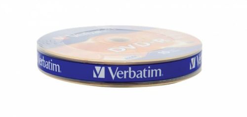 DVD-R lemez, 4,7GB, 16x, 10 db, zsugor csomagolás, VERBATIM (DVDV-16Z10)