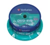 DVD-RW lemez, újraírható, 4,7GB, 4x, 25 db, hengeren, VERBATIM (DVDVU-4B25)