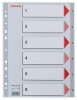 Regiszter, műanyag, A4, 1-6, ESSELTE, szürke (E100104)
