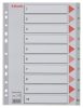 Regiszter, műanyag, A4, 1-10, ESSELTE,szürke (E100105)