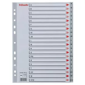 Regiszter, műanyag, A4, A-Z, ESSELTE, szürke (E100112)
