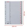 Regiszter, műanyag, A4, A-Z, ESSELTE, szürke (E100112)