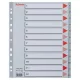 Regiszter, műanyag, A4 Maxi, 1-12, ESSELTE, szürke (E100125)