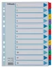 Regiszter, karton, A4, 1-12, ESSELTE Mylar (E100162)