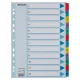Regiszter, karton, A4, 1-12, ESSELTE Mylar (E100162)