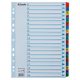 Regiszter, karton, A4, 1-20, ESSELTE Mylar (E100163)