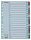 Regiszter, karton, A4, A-Z, ESSELTE Mylar (E100166)