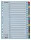 Regiszter, karton, A4, A-Z, ESSELTE Mylar (E100166)