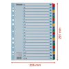 Regiszter, karton, A4, A-Z, ESSELTE Mylar (E100166)