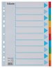 Regiszter, karton, A4, 10 részes, írható előlappal, ESSELTE Standard, színes (E100193)
