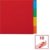 Regiszter, karton, A4, 10 részes, ESSELTE Economy, színes (E100201)