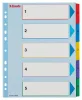 Regiszter, laminált karton, A4 maxi, 1-5, újraírható, ESSELTE (E100207)