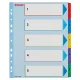 Regiszter, laminált karton, A4 maxi, 1-5, újraírható, ESSELTE (E100207)