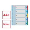 Regiszter, laminált karton, A4 maxi, 1-5, újraírható, ESSELTE (E100207)