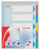 Regiszter, laminált karton, A4 maxi, 1-5, újraírható, ESSELTE (E100207)