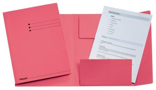 Pólyás dosszié, prespán, A4, ESSELTE, rózsaszín (E1033321)