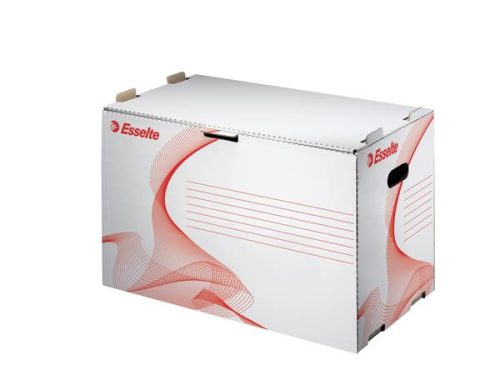 Archiválókonténer, karton, előre nyíló, iratrendezőnek, ESSELTE Standard, fehér (E10964)