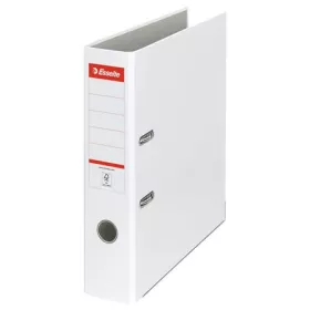   Iratrendező, 75 mm, A4, PP/karton, élvédő sínnel, ESSELTE Economy, fehér (E11250)