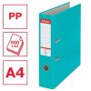 Iratrendező, 75 mm, A4, PP/karton, élvédő sínnel, ESSELTE Economy, türkiz (E11282)