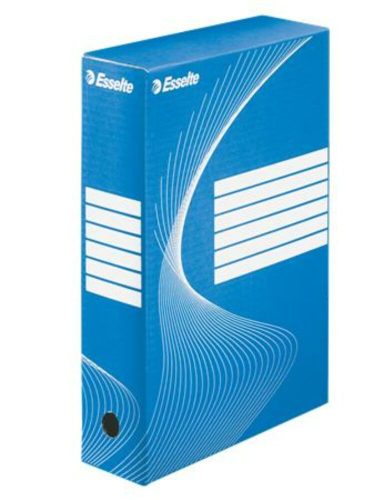 Archiválódoboz, A4, 80 mm, karton, ESSELTE Boxycolor, kék (E12841101)