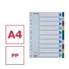 Regiszter, műanyag, A4, 10 részes, ESSELTE (E15261)