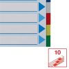 Regiszter, műanyag, A4, 10 részes, ESSELTE (E15261)