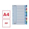 Regiszter, műanyag, A4, 12 részes, ESSELTE (E15262)