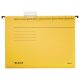 Függőmappa, karton, A4, LEITZ Alpha Standard, sárga (E19850015)